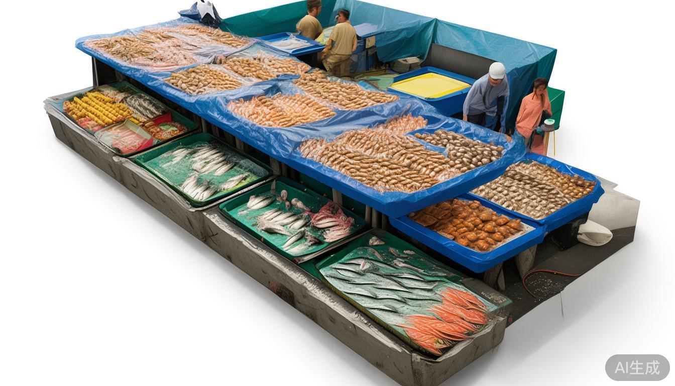 鲜虾旺季成都青石桥市场罗氏沼虾价格大降，市民纷纷选购